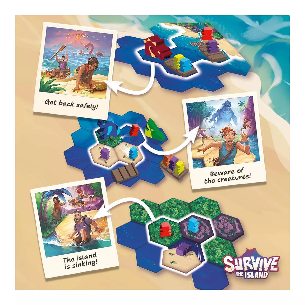 Asmodee Survive the Island Board Game