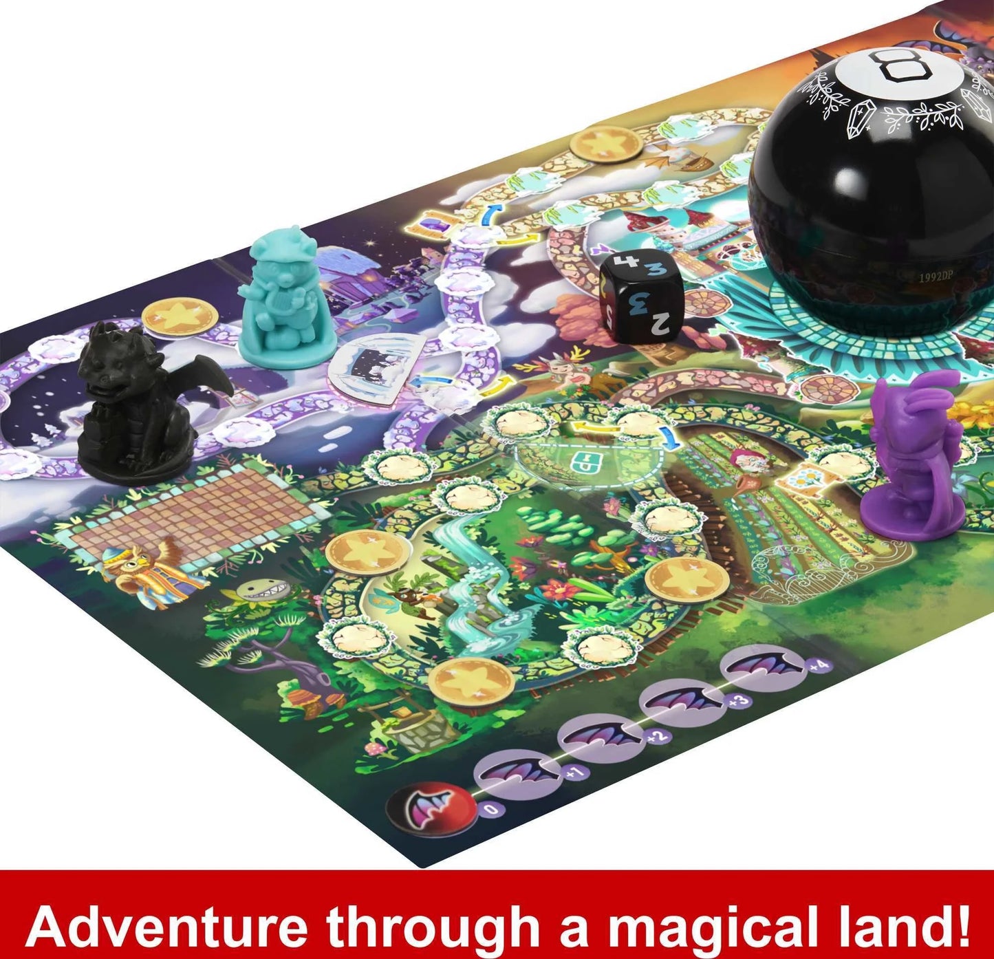 Magical Encounters Board Game for Kids, Cooperative Family Game with Real