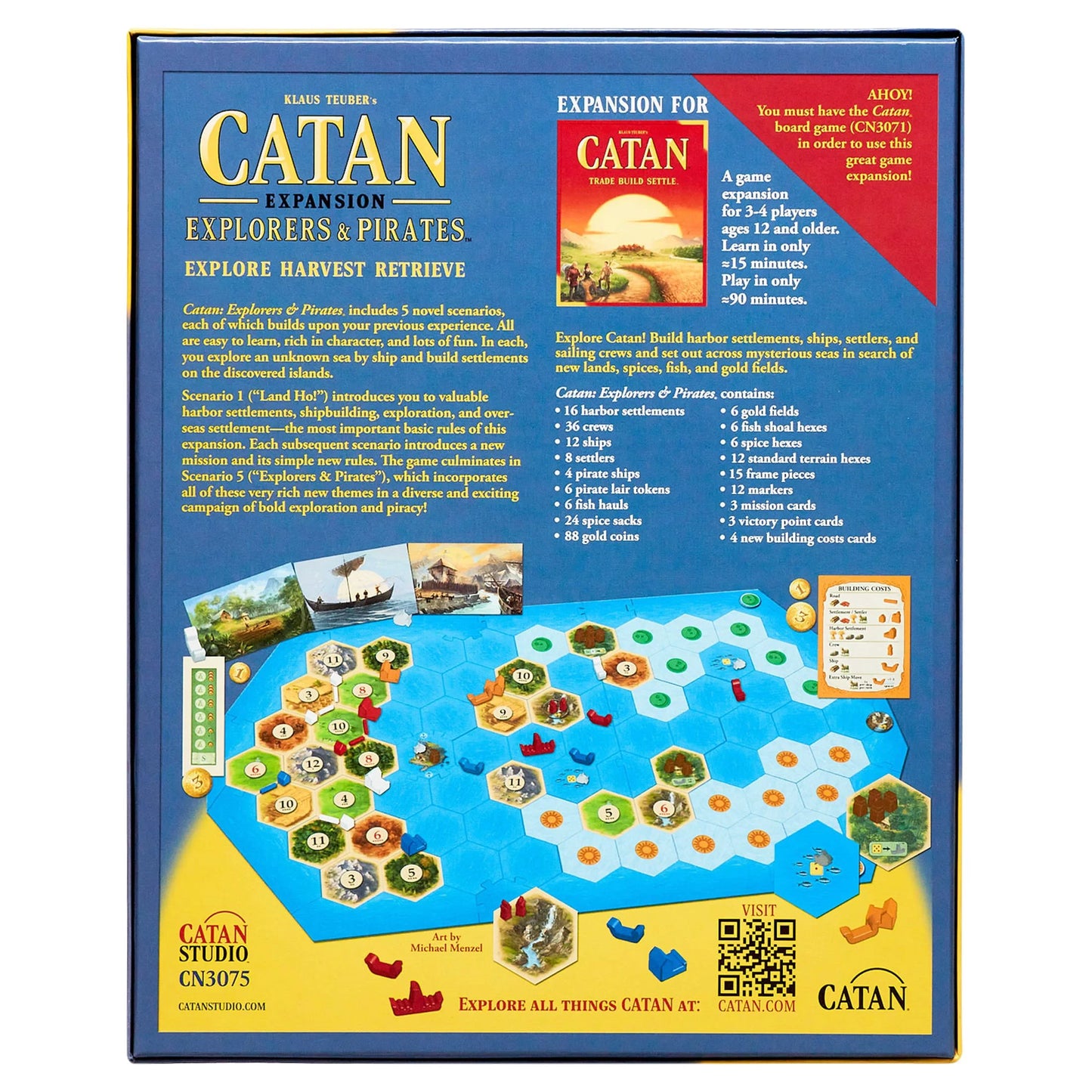 Catan: Explorers & Pirates Expansion Strategy Board Game for Ages 12 and Up, from Asmodee