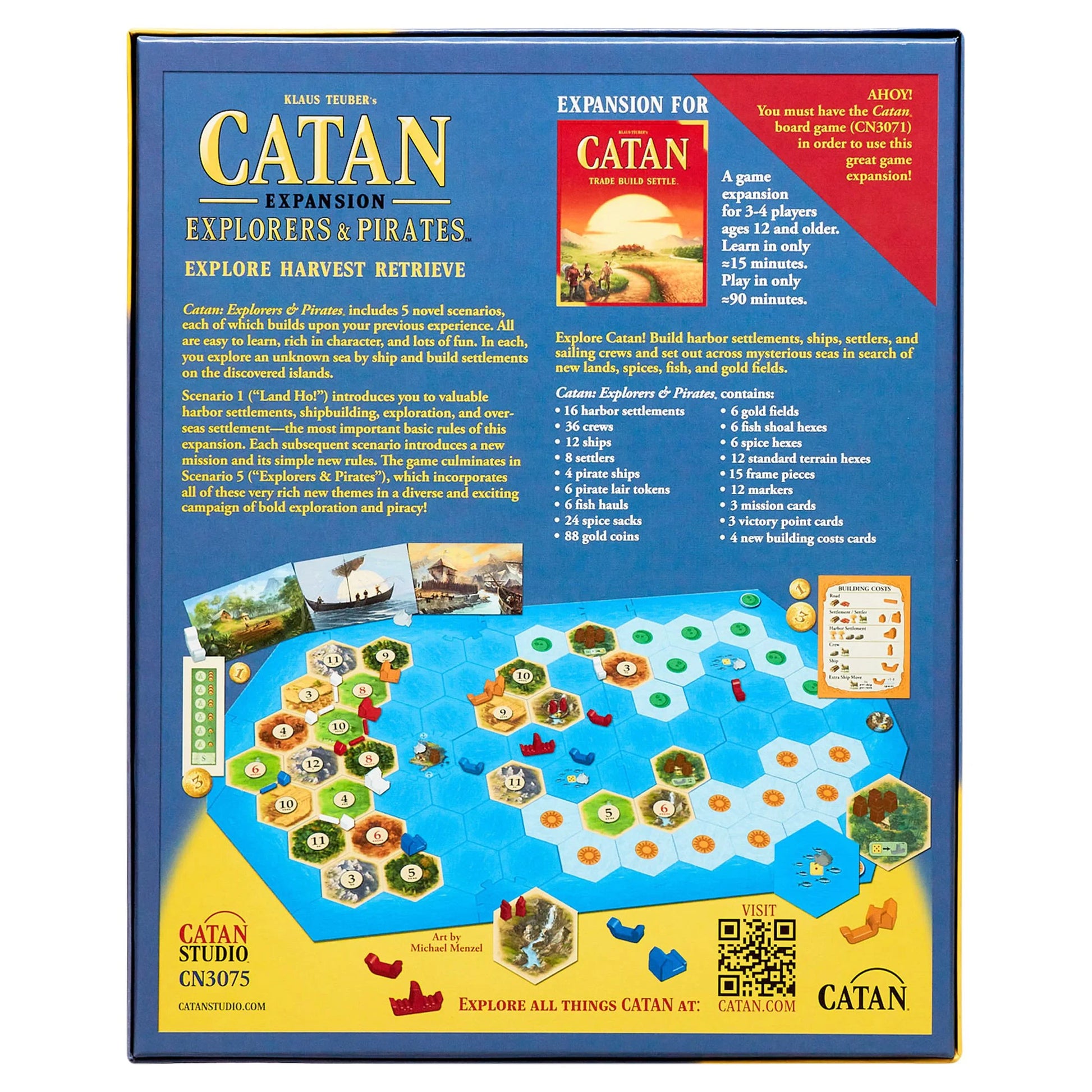 Catan: Explorers & Pirates Expansion Strategy Board Game for Ages 12 and Up, from Asmodee