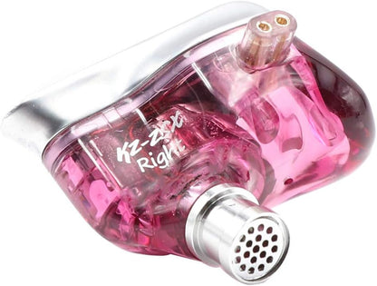 KZ ZSX 5BA+1DD 6 Driver Hybrid In-Ear Hifi Earphones with Zinc Alloy Faceplate, 0.75Mm 2 Pin Detachable Cable for Audiophile Musician (With Mic, Purple)