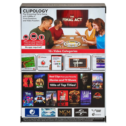 Clipology the Premier Streaming Board Game, Family Games, , Ages 13+