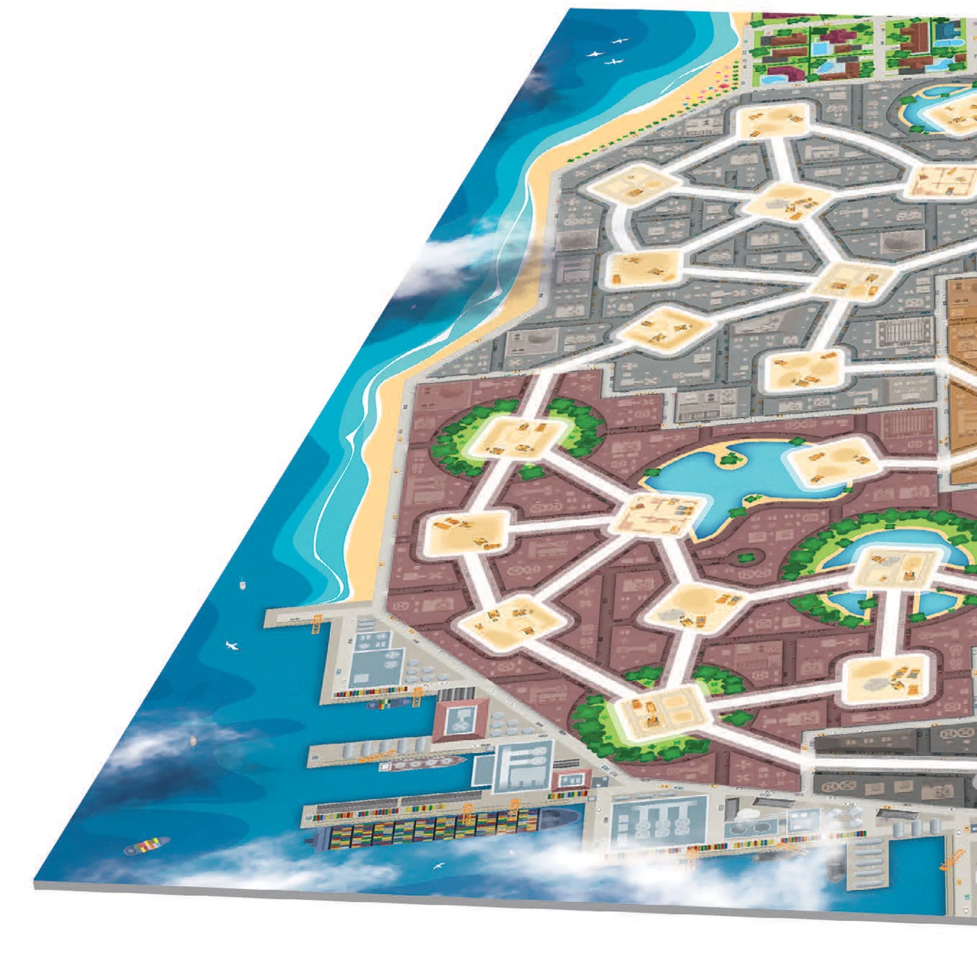 : Tower up - City Building Board Game, Competitive Strategy, Urban Construction Plannning, Family, Ages 8+, 2-4 Players, 30 Min