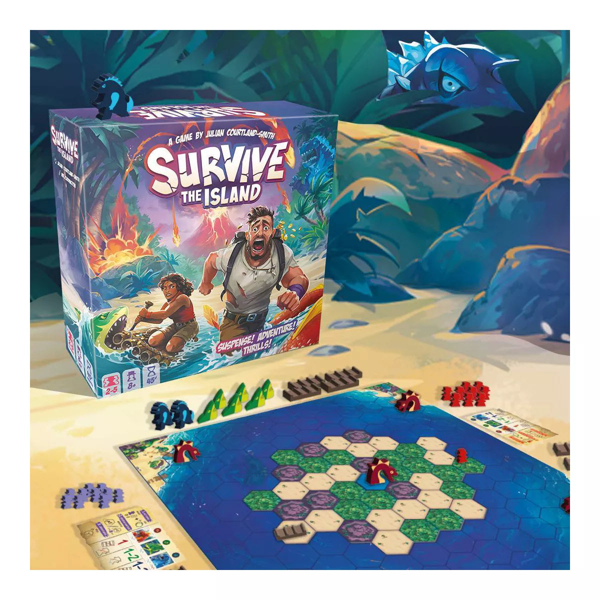 Asmodee Survive the Island Board Game
