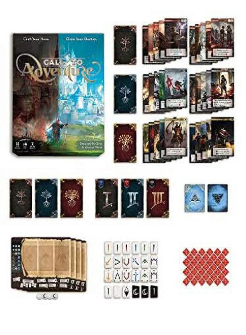 Call to Adventure Role Playing Games with 150 Cards and 24 Custom Runes
