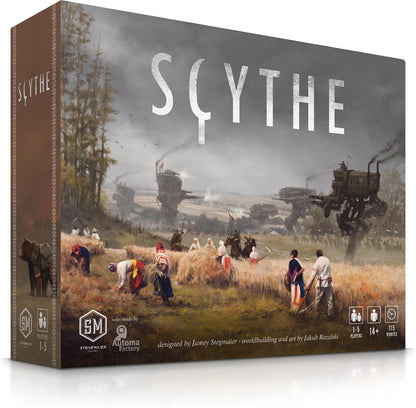 : Scythe (Base Game) | an Engine-Building, Area Control Strategy Board Game Set in Dieselpunk 1920S Europe for Adults and Family | 1-5 Players, 115 Mins, Ages 14+