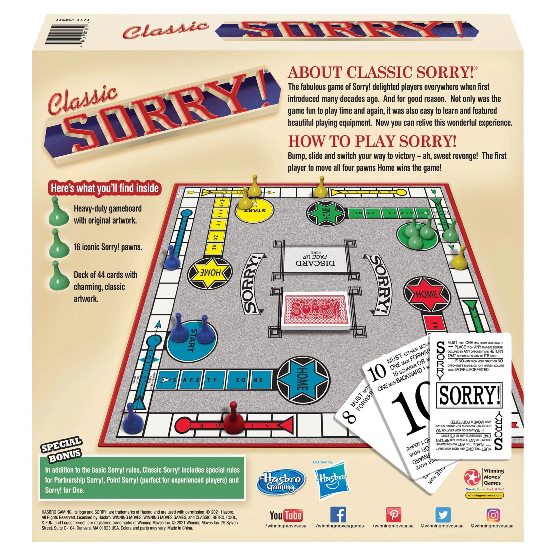 Classic Sorry! Board Game, by  Games