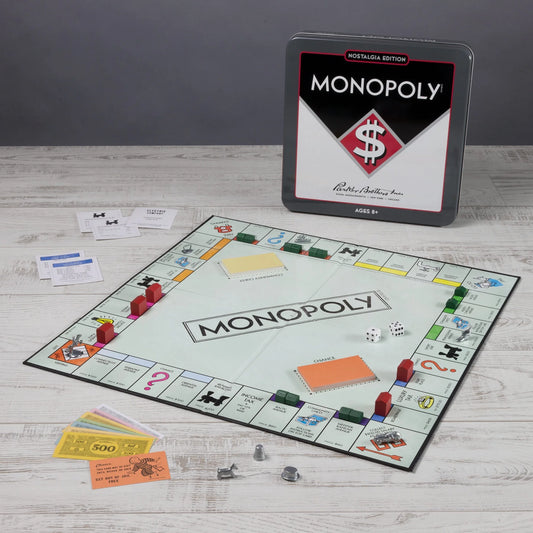 Monopoly Nostalgia Edition Board Game in Collectible Tin