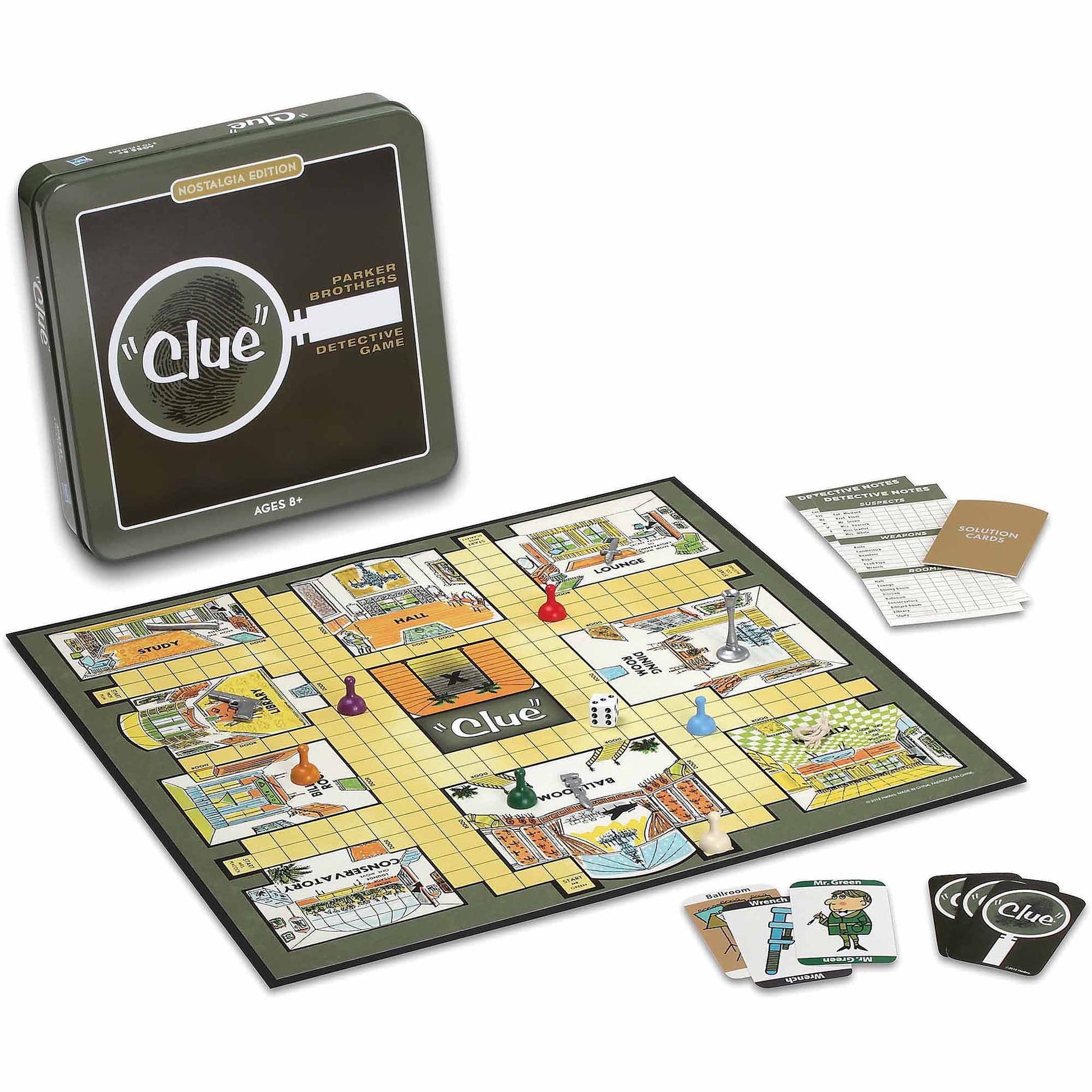 Clue Nostalgia Edition Board Game in Collectible Tin