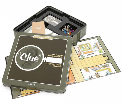 Clue Nostalgia Edition Board Game in Collectible Tin