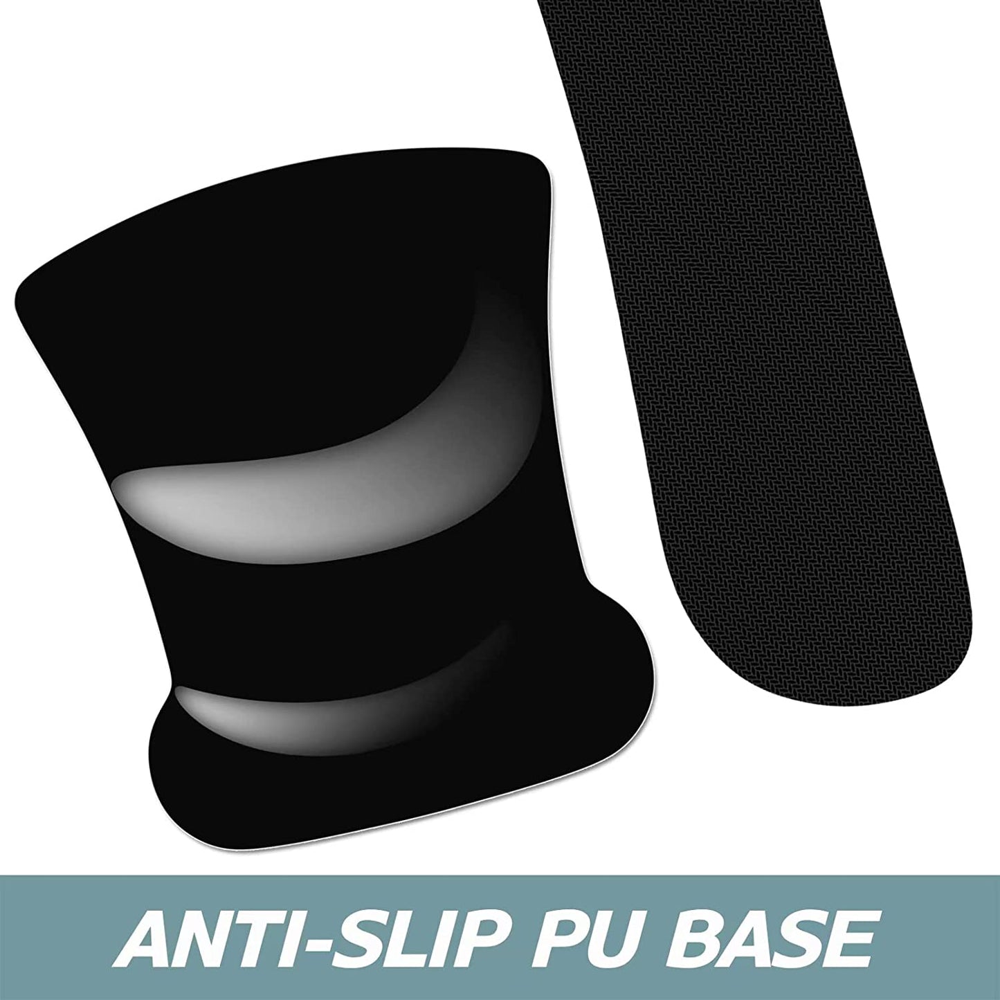 Mouse Pad Wrist Support Keyboard Wrist Rest Pad Ergonomic Mousepad Non-Slip Memory Foam Keyboard Pad Easy Typing Pain Relief Perfect for PC Laptop Gaming Office,Palm Texture